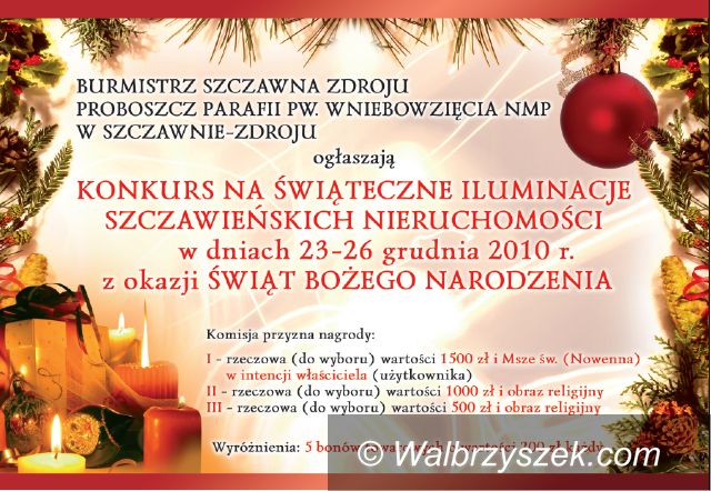 REGION, Szczawno-Zdrój: Szczawno wybierze najpiękniejszą iluminację