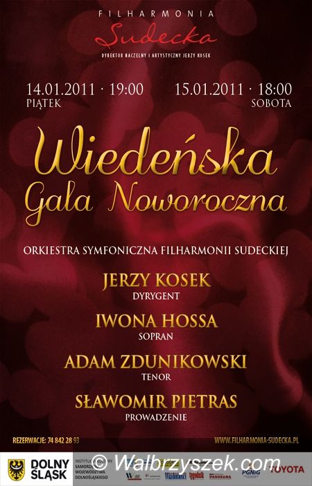 Wałbrzych: Wiedeńska Gala Noworoczna w Filharmonii Sudeckiej – BILETY DLA CZYTELNIKÓW