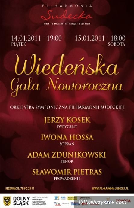 Wałbrzych: Wiedeńska Gala Noworoczna w Filharmonii Sudeckiej – BILETY ROZLOSOWANE