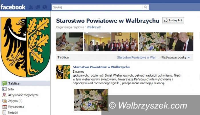 powiat wałbrzyski: Starostwo Powiatowe w Wałbrzychu: Polub nas na Facebooku