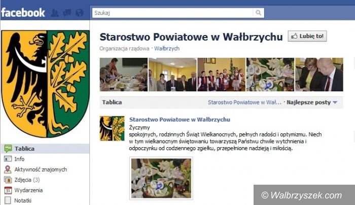 powiat wałbrzyski: Starostwo Powiatowe w Wałbrzychu: Polub nas na Facebooku