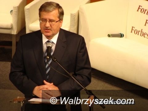 REGION/Świdnica: Prezydent Bronisław Komorowski odwiedził region