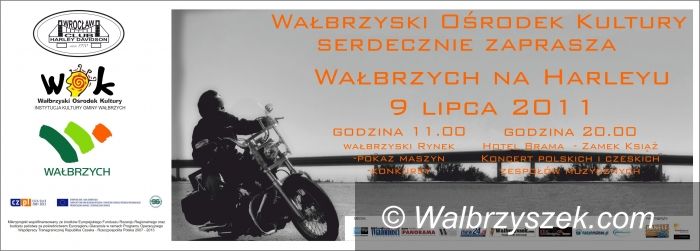Wałbrzych/Książ: Harleyowcy opanują Wałbrzych i okolice