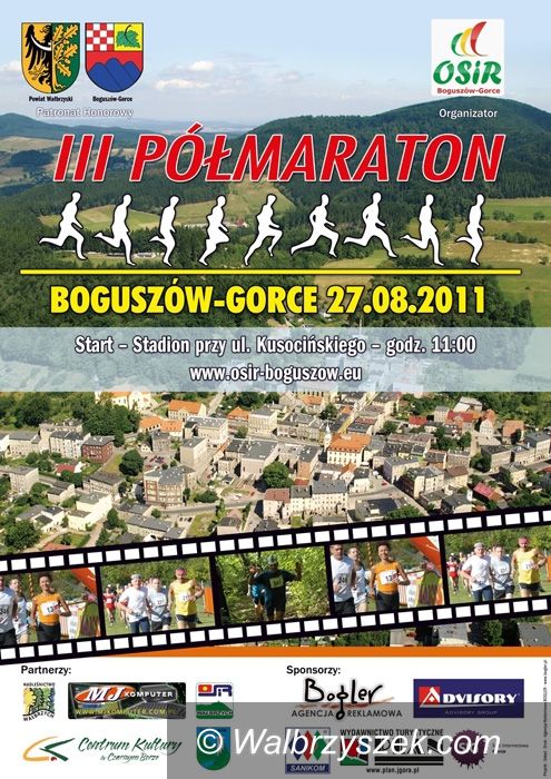 Boguszów-Gorce: Już jutro biegacze spotkają się w Boguszowie–Gorcach i wezmą udział w półmaratonie