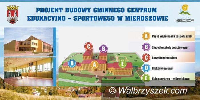 REGION, Mieroszów: Powstanie Gminne Centrum Edukacyjno–Sportowe w Mieroszowie