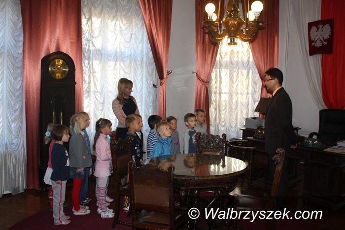 REGION, Boguszów-Gorce: Przedszkolaki z wizytą u burmistrza