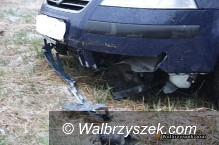 Wałbrzych/REGION: Kolizje i wypadki na drogach powiatu wałbrzyskiego