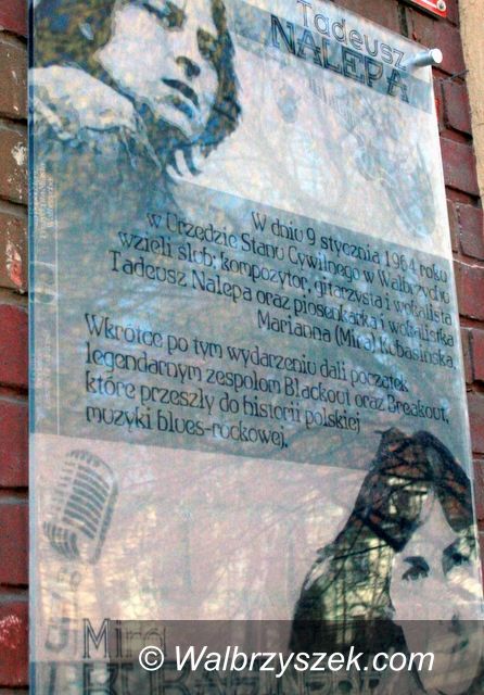 Wałbrzych: Nalepa i Kubasińska mają swoją tablicę w Wałbrzychu
