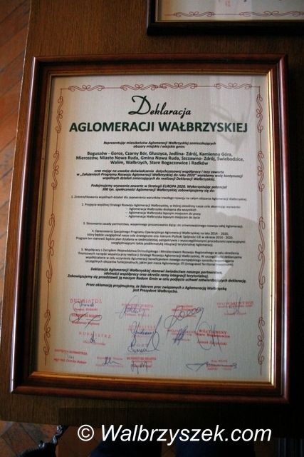 Wałbrzych: Wałbrzyscy radni przyjęli Deklarację Aglomeracji Wałbrzyskiej