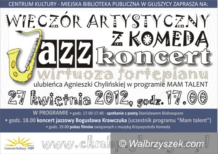 REGION, Głuszyca: Koncert jazzowy poświęcony Krzysztofowi Komedzie