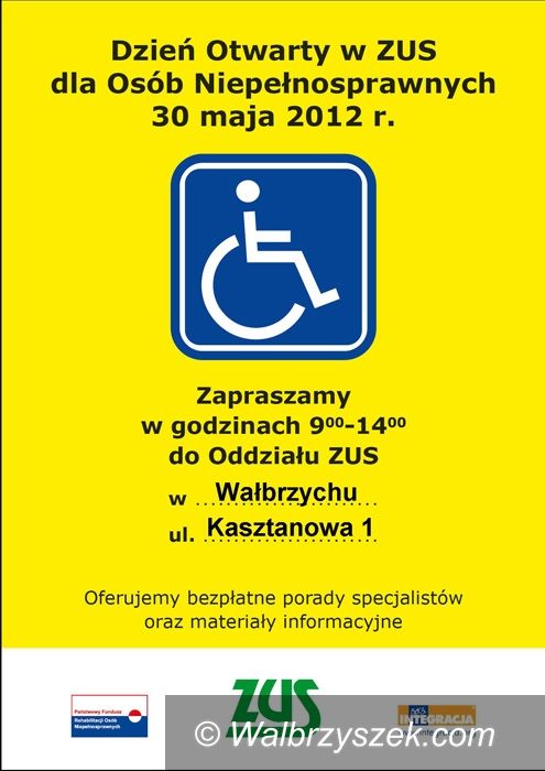 Wałbrzych: Wkrótce Dzień Otwarty w ZUS dla osób niepełnosprawnych