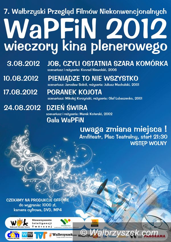 Wałbrzych: Wałbrzyski Przegląd Filmów Niekonwencjonalnych WaPFiN 2012 już wkrótce