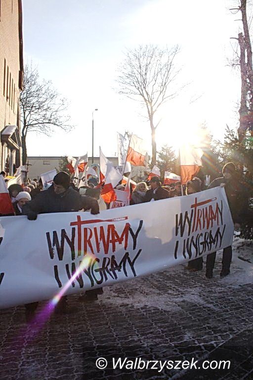 Wałbrzych: Marsz w obronie telewizji Trwam i wolnych mediów