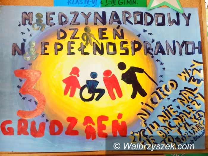 Wałbrzych: Obchody Międzynarodowego Dnia Osób Niepełnosprawnych w Zespole Szkół z Oddziałami Integracyjnymi