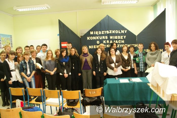 Wałbrzych: III Międzyszkolny  Konkurs Wiedzy o Krajach Niemieckojęzycznych