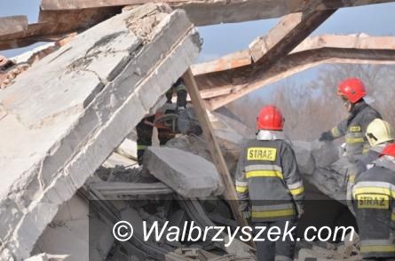 Wałbrzych: Dwie osoby mają zarzuty w związku z katastrofą budowlaną