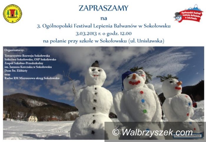 REGION, Sokołowsko: Zapraszamy na Ogólnopolski Festiwal Lepienia Bałwanów
