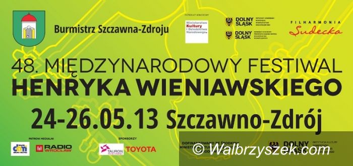 REGION, Szczawno Zdrój: Dziś rusza 48. Międzynarodowy Festiwal im. Henryka Wieniawskiego