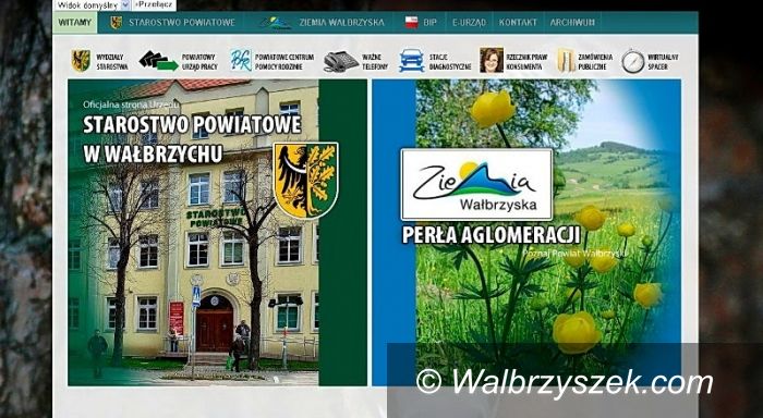 powiat wałbrzyski: Nowa strona powiatu wałbrzyskiego
