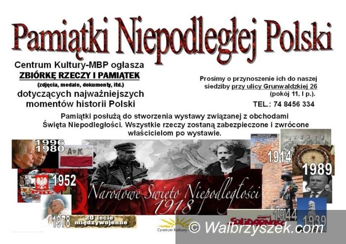 REGION, Głuszyca: Podziel się pamiątkami Niepodległej Polski