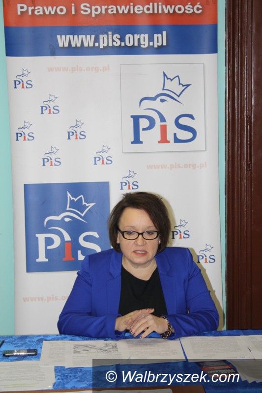 Wałbrzych: Posłanka Zalewska krytykuje prezydencką koncepcję budowy obwodnicy