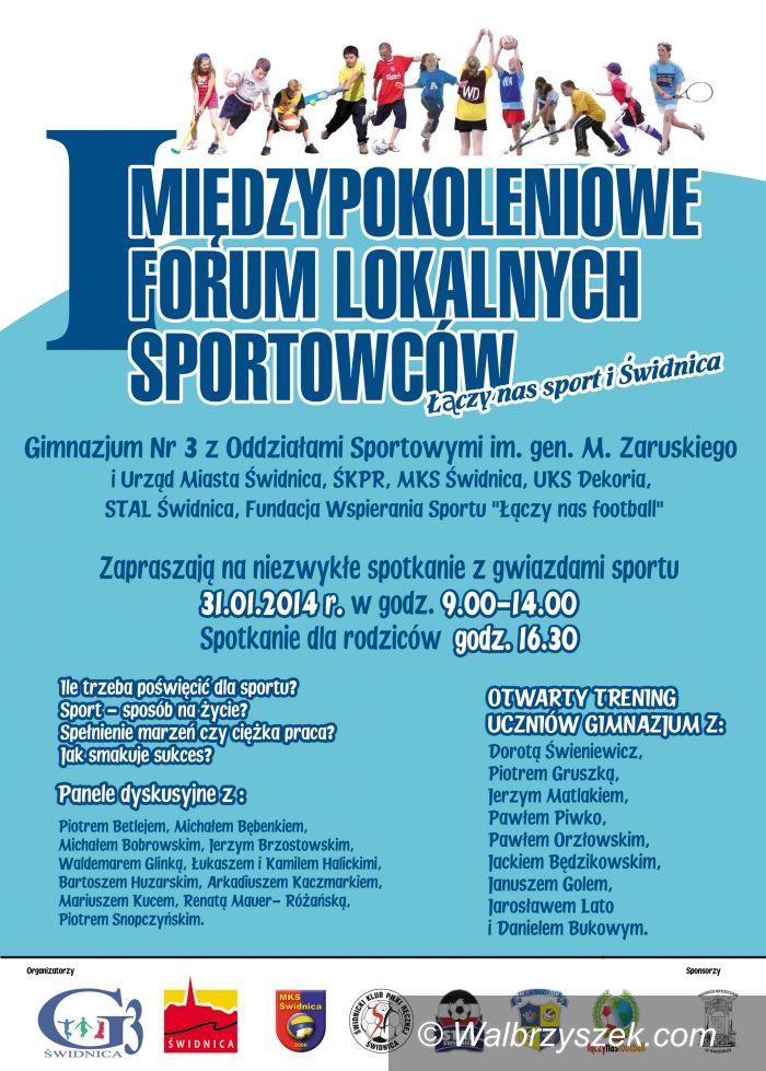 Region: I Międzypokoleniowe Forum Lokalnych Sportowców w Świdnicy