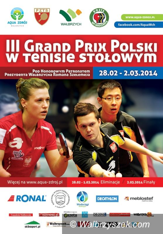 Wałbrzych: Już wkrótce III Grand Prix Polski w Tenisie Stołowym