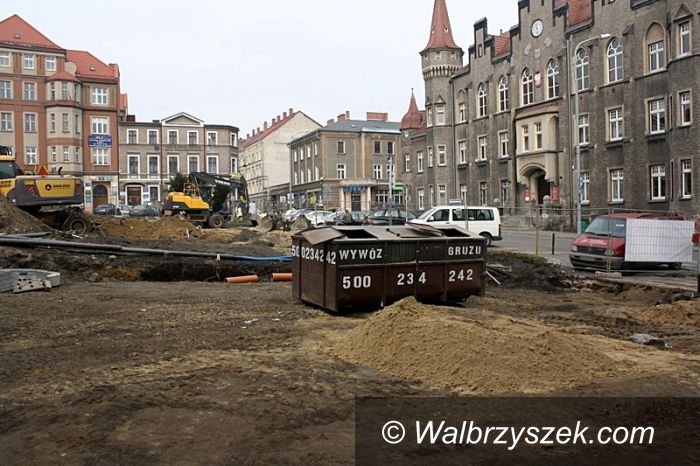 Wałbrzych: Rozkopany plac Magistracki