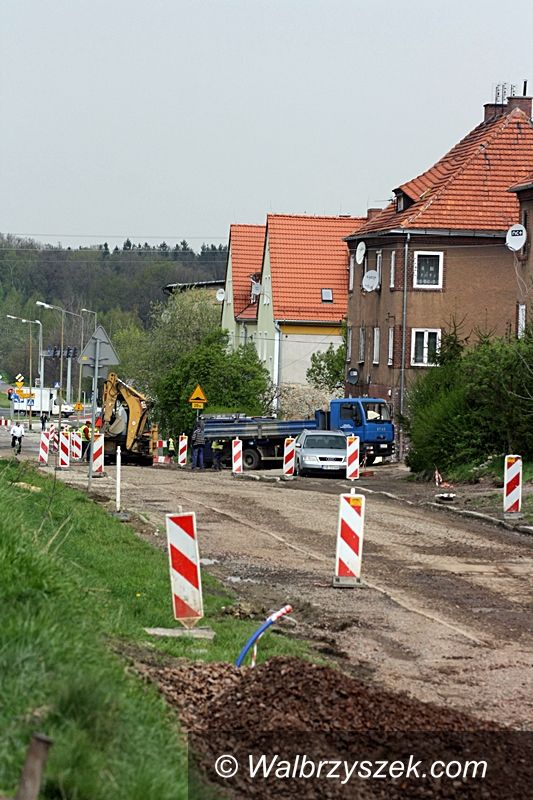 Wałbrzych: Trwa remont ulic Gagarina i Lelewela