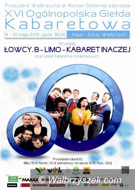 Wałbrzych: XVI Ogólnopolska Giełda Kabaretowa już 9 i 10 maja w Aqua–Zdroju