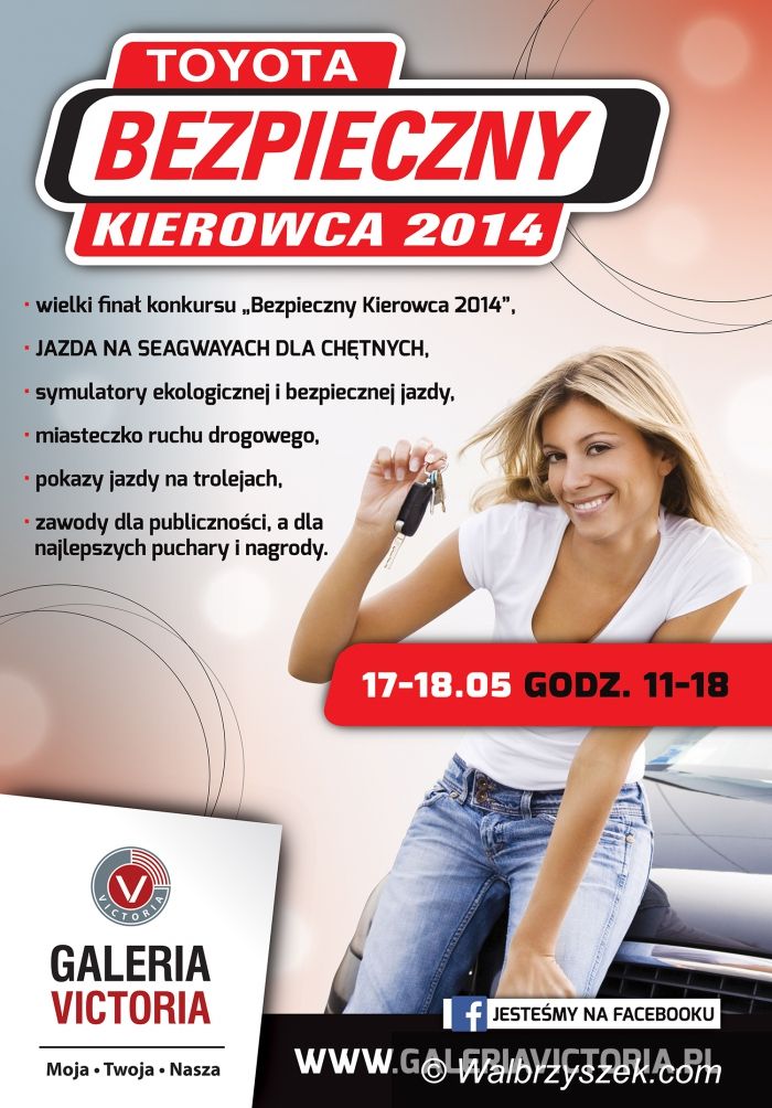Wałbrzych: Finał akcji „Bezpieczny Kierowca 2014” w Galerii Victoria/Maciej Szczepaniak gościem imprezy