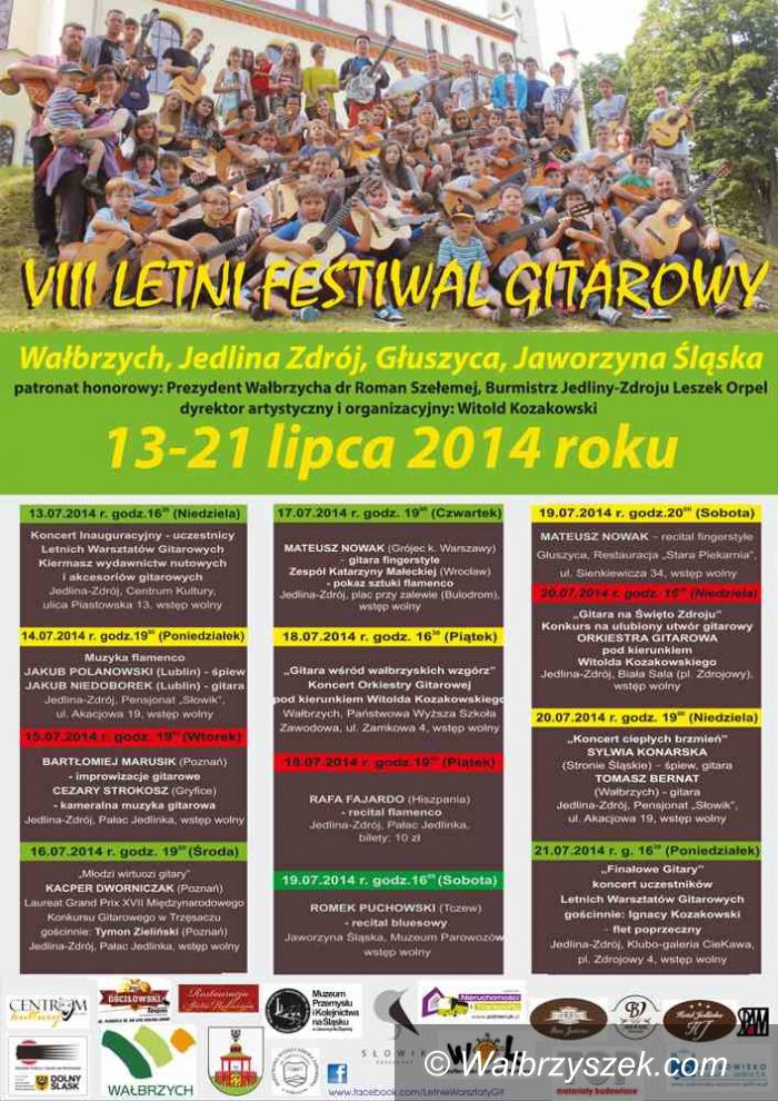 REGION, Jedlina Zdrój: VIII Letni Festiwal Gitarowy czas zacząć