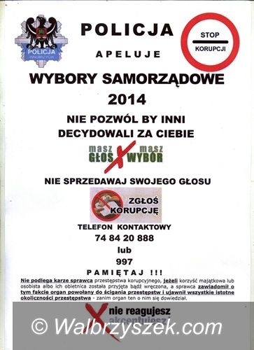 Wałbrzych: Wałbrzyska Policja uruchomiła wyborczy telefon zgłoszeniowy