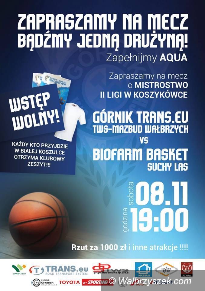 Wałbrzych: II liga koszykówki: Suchy Las na parkiecie w Wałbrzychu