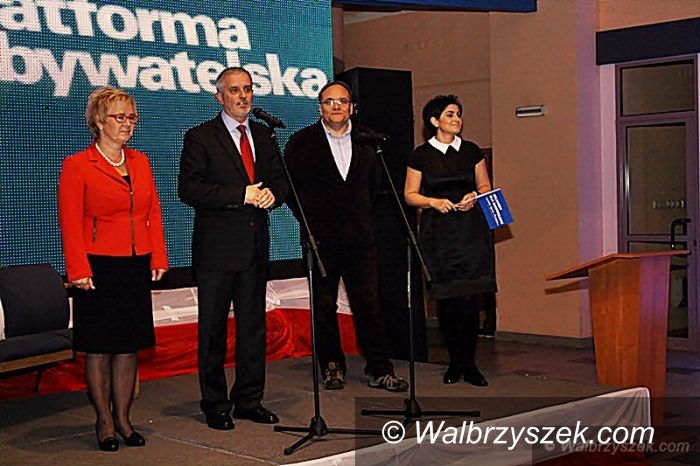 Wałbrzych: Wieczór wyborczy PO