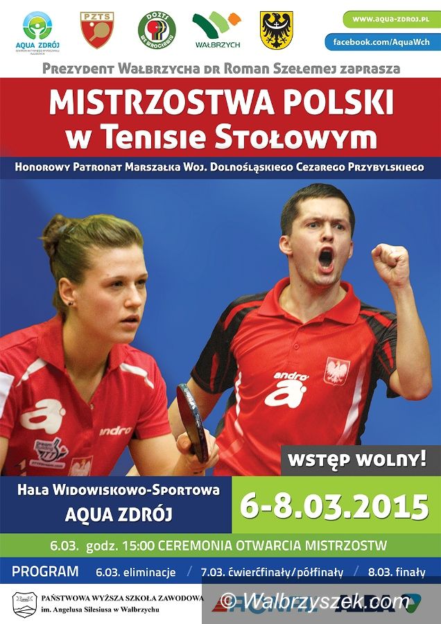 Wałbrzych: Od jutra Mistrzostwa Polski w Tenisie Stołowym