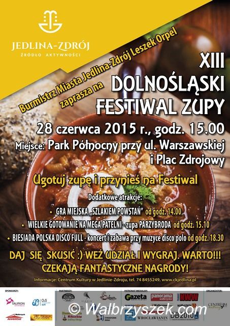 Jedlina - Zdrój: XIII  Dolnośląski Festiwal Zupy w Jedlinie – Zdroju