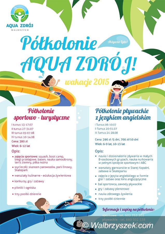 Wałbrzych: Wakacyjne promocje i pókolonie w Centrum Aqua Zdrój