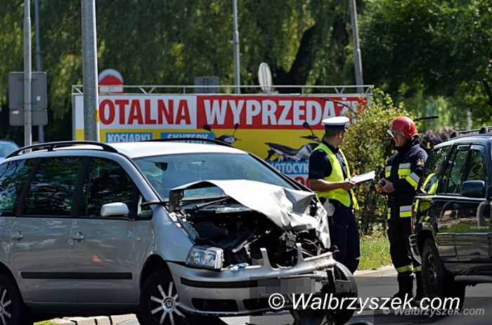 Wałbrzych: Wypadek na ulicy Kolejowej