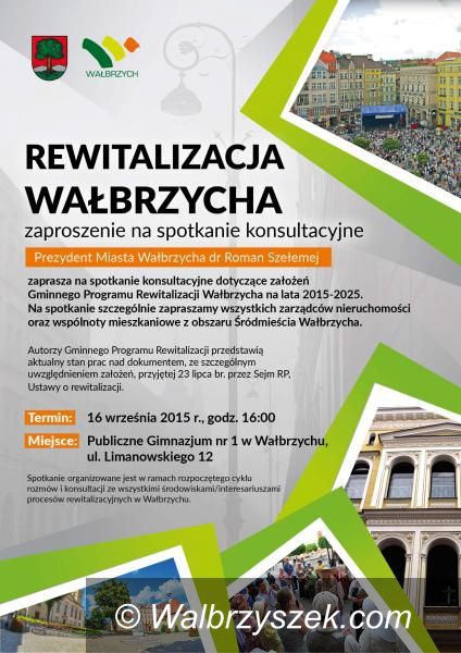 Wałbrzych: Kolejne spotkanie w sprawie rewitalizacji Wałbrzycha