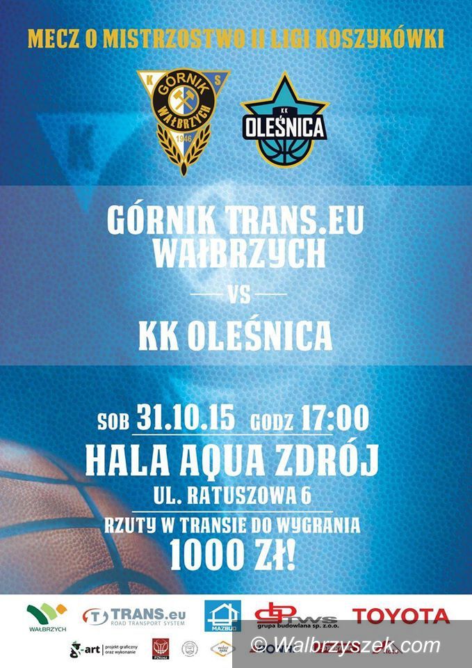Wałbrzych: II liga koszykówki: Beniaminek w Wałbrzychu