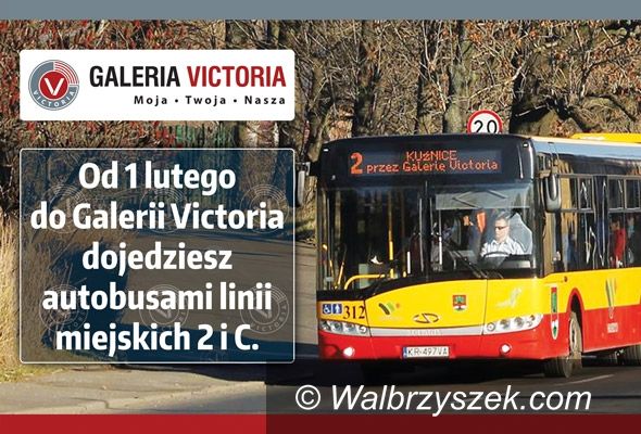 Wałbrzych: Autobusem "C" do Galerii Victoria