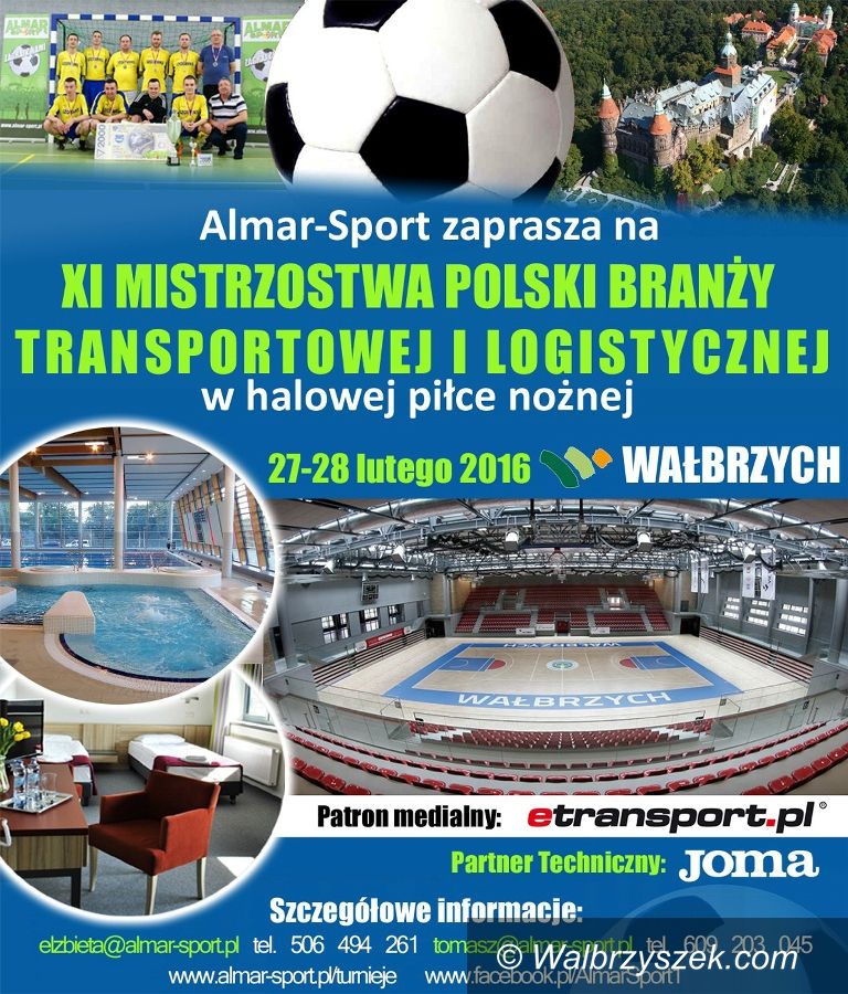Wałbrzych: Mistrzostwa Polski Firm Transportowych i Logistycznych w halowej piłki nożnej