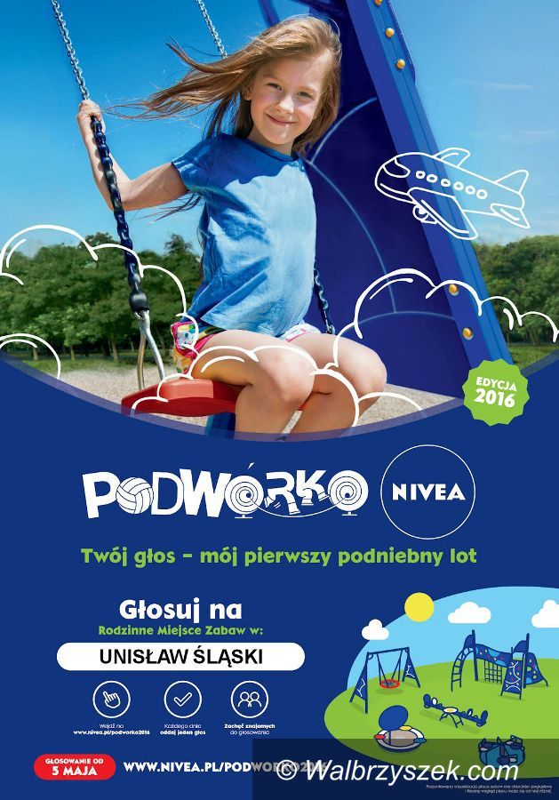 REGION, Unisław Śląski: Głosuj na podwórko NIVEA w Unisławiu Śląskim