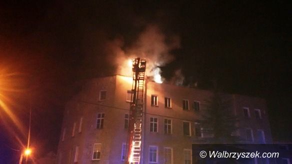 REGION, Sokołowsko: Pożar budynku wielorodzinnego w Sokołowsku