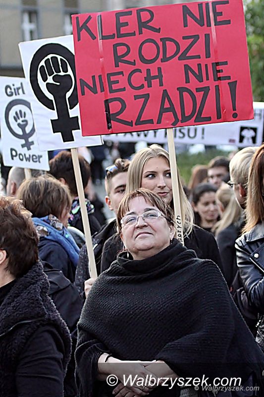 Wałbrzych: Czarny Protest w Wałbrzychu