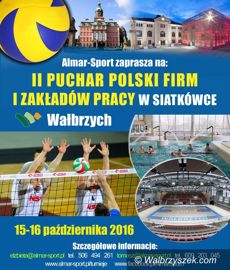 Wałbrzych: II Puchar Polski firm i zakładów pracy w siatkówce