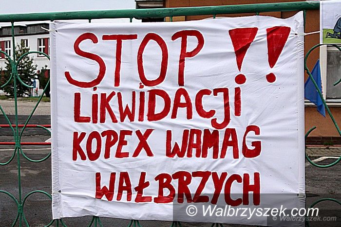 Wałbrzych: Protest zwolnionych pracowników WAMAG–u
