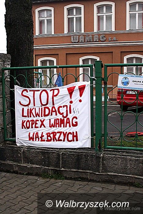 Wałbrzych: Kolejny protest zwolnionych pracowników WAMAG–u