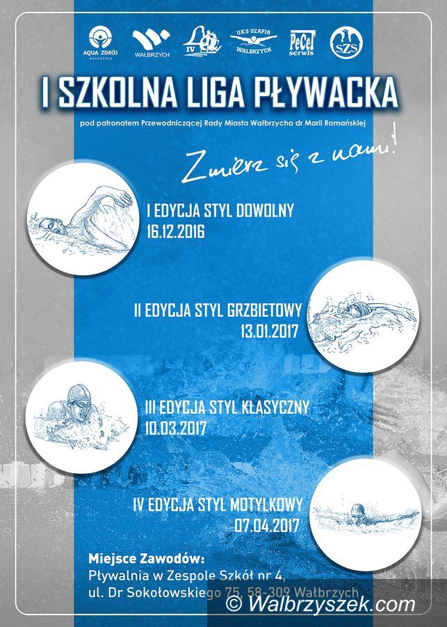 Wałbrzych: Jutro kolejna edycja ligi pływackiej